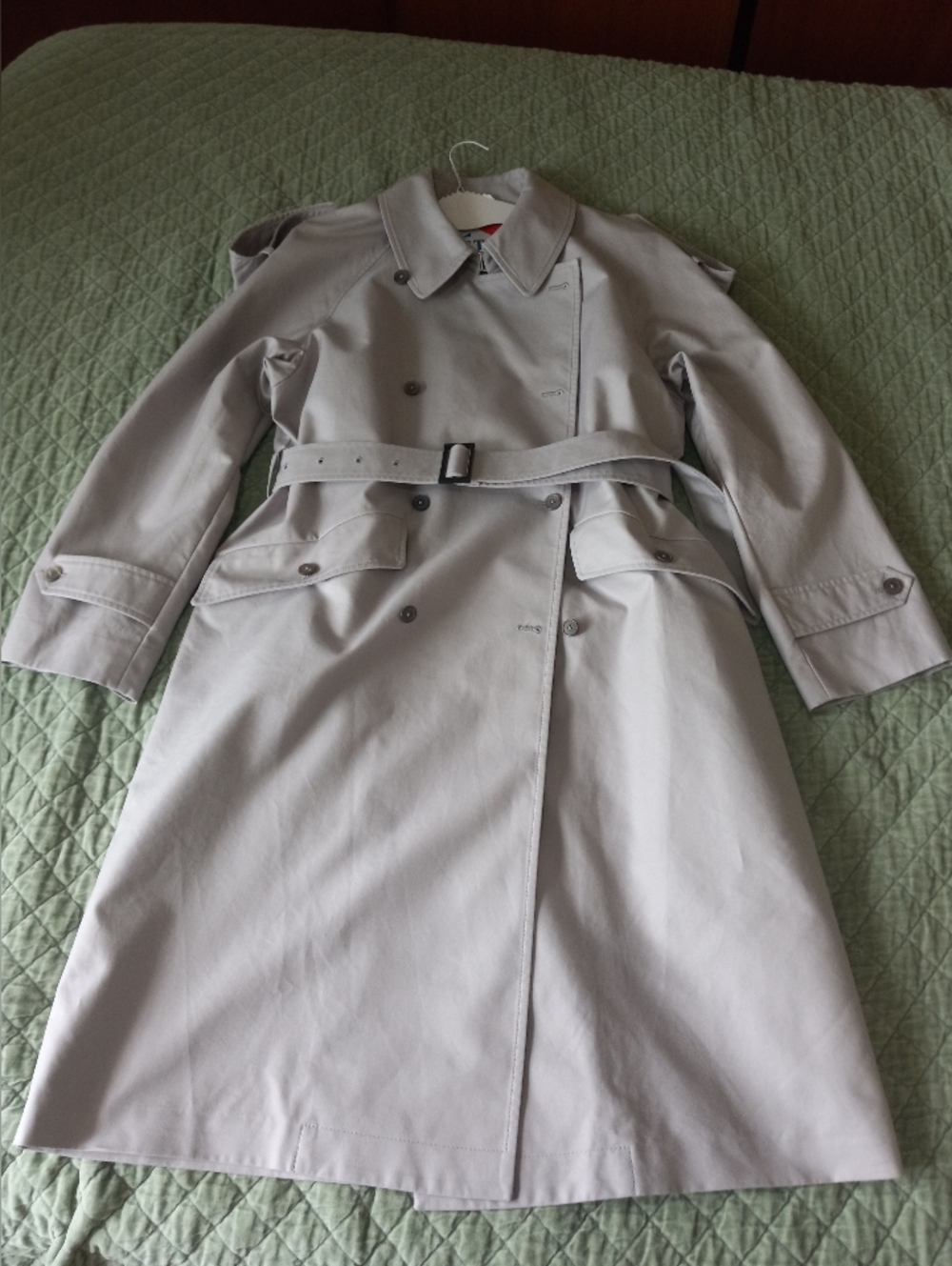 Maison Margiela Vintage 2015 Classic Trench Coat in Light Taupe/ Grey Size 42